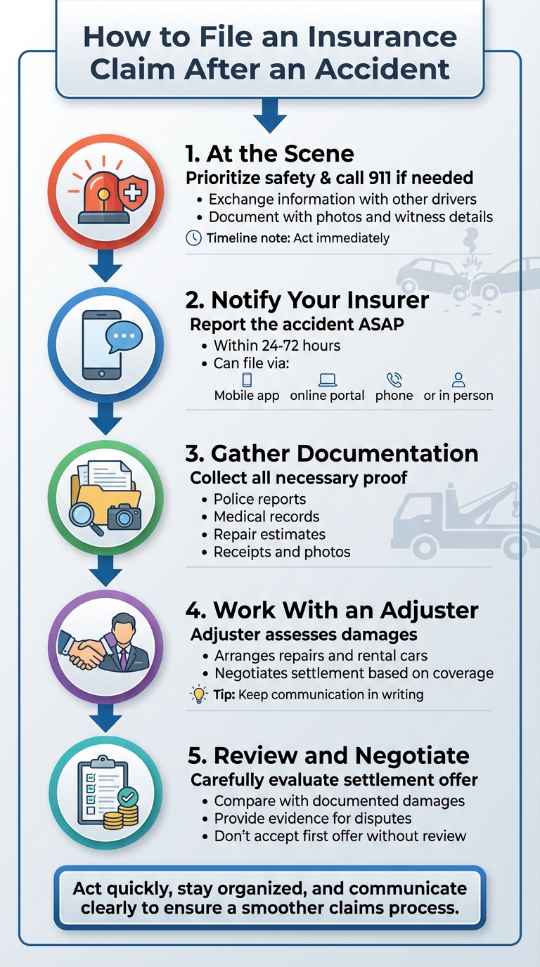 5 Steps to File an Insurance Claim After an Accident