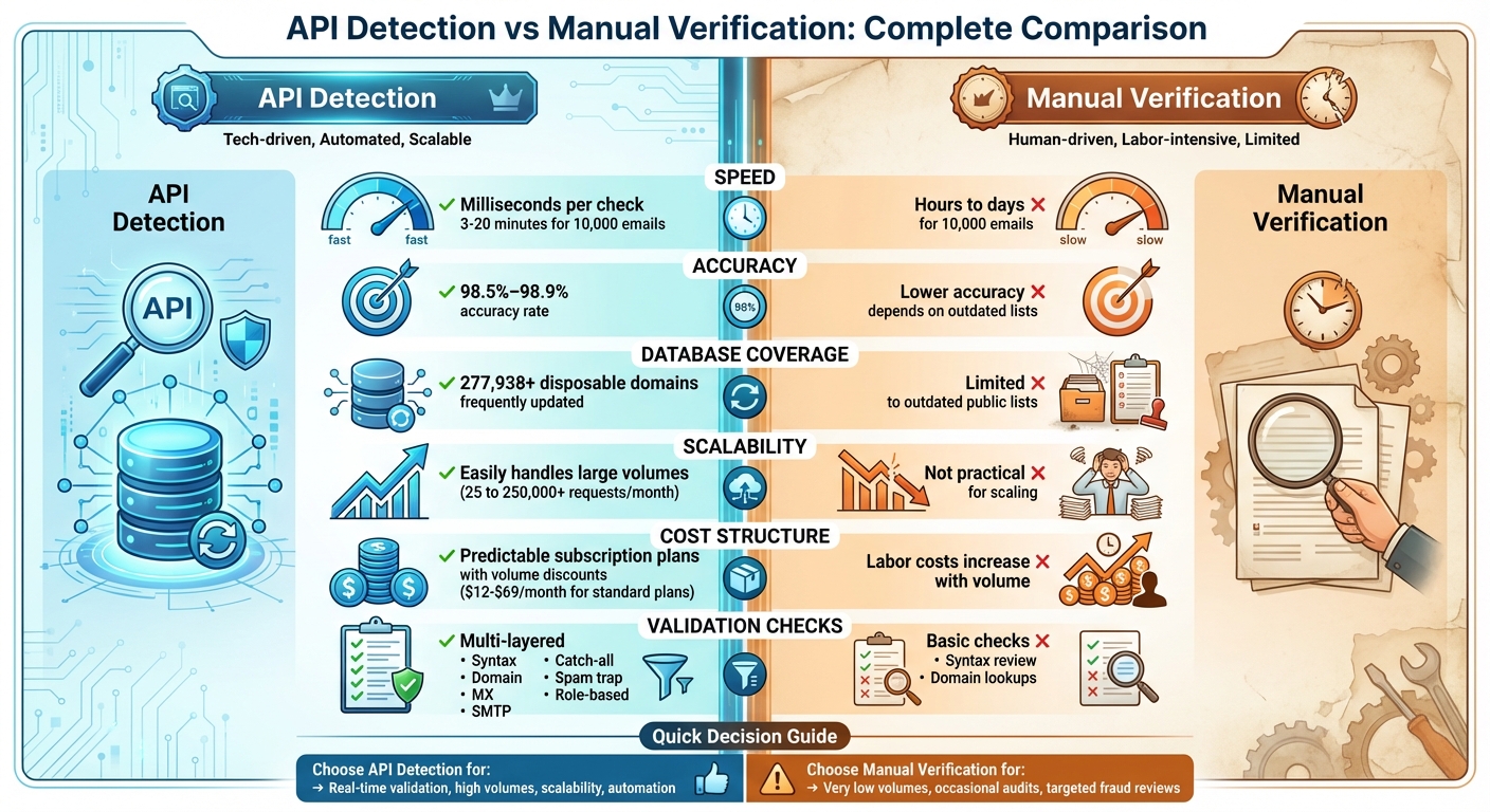 API vs Manual Email Verification: Speed, Accuracy, and Cost Comparison