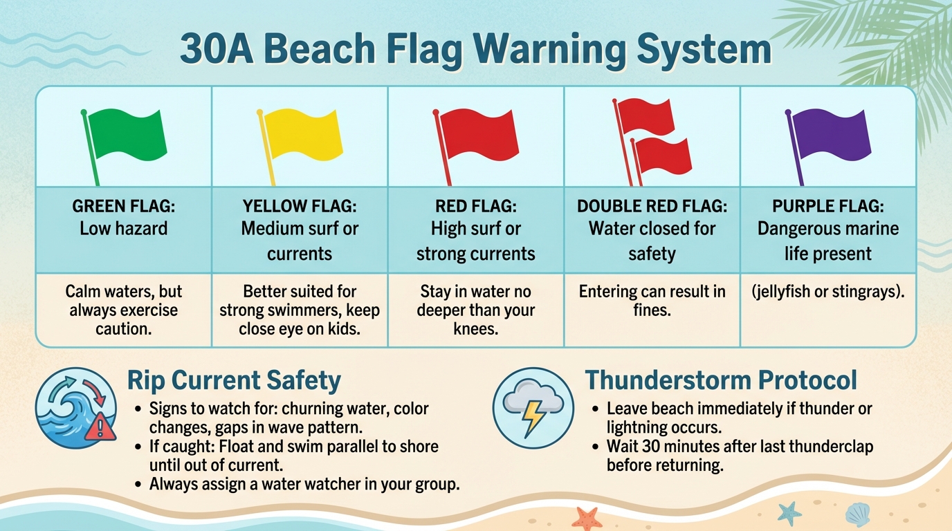 30A Beach Flag Warning System and Safety Guide