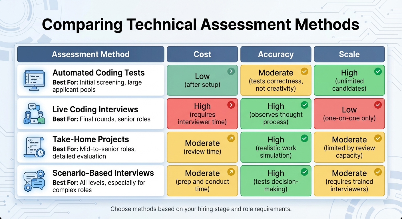 Technical Assessment Methods Comparison: Cost, Accuracy, and Scale