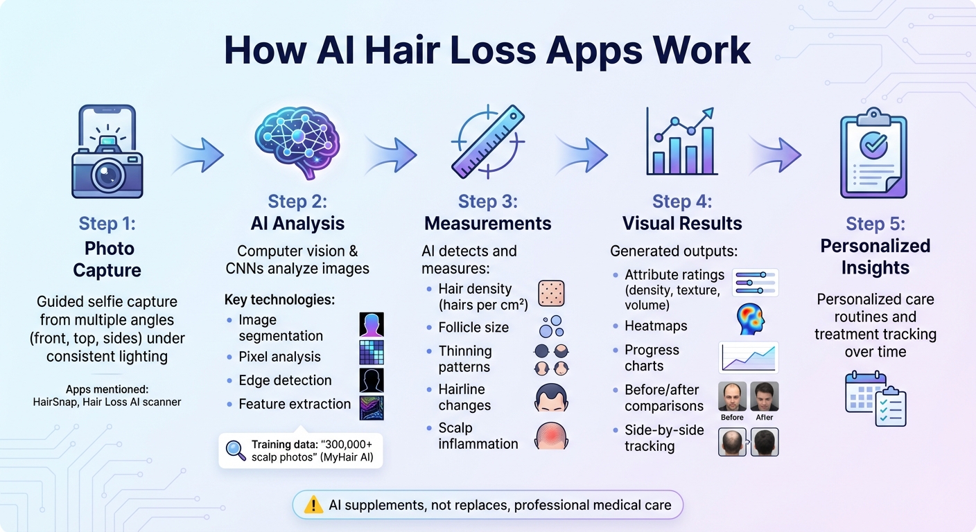 How AI Hair Loss Apps Work: From Photo Capture to Analysis