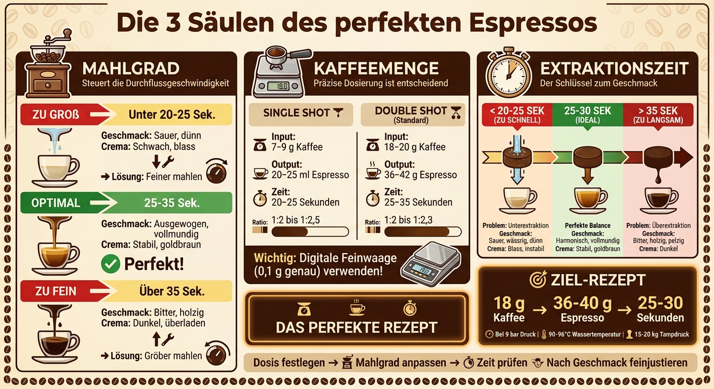 Espresso-Kalibrierung: 3-Schritte-Anleitung für perfekten Espresso