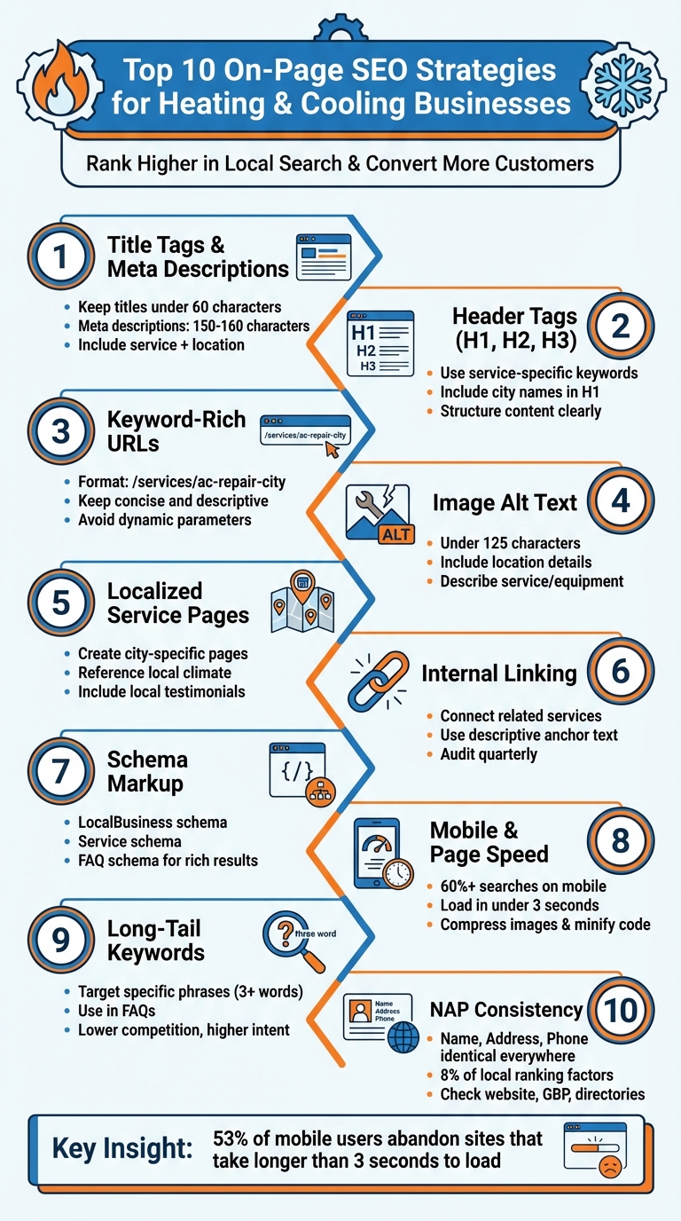 10 Essential On-Page SEO Strategies for HVAC Businesses