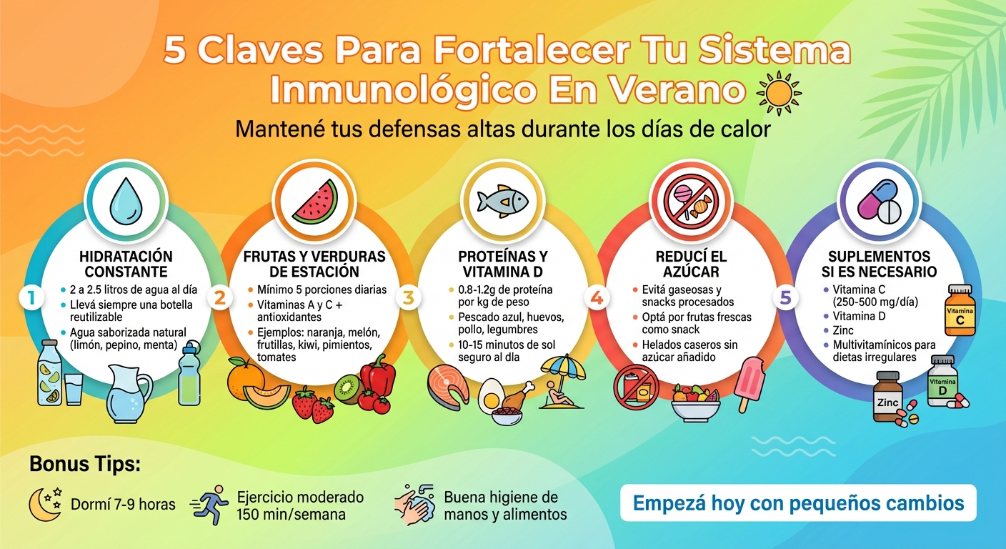5 Claves Para Fortalecer Tu Sistema Inmunológico En Verano