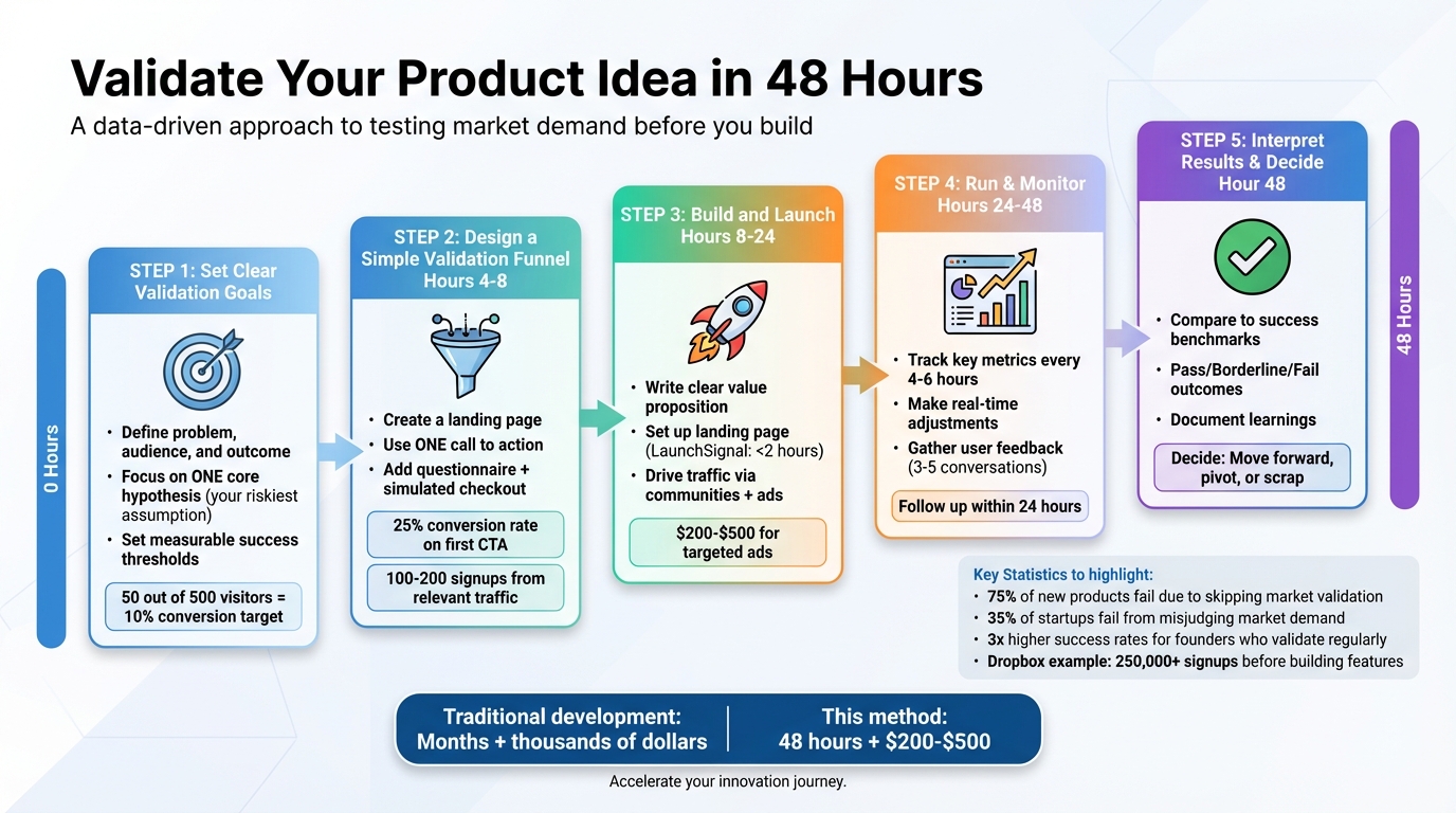 5-Step Product Validation Process in 48 Hours