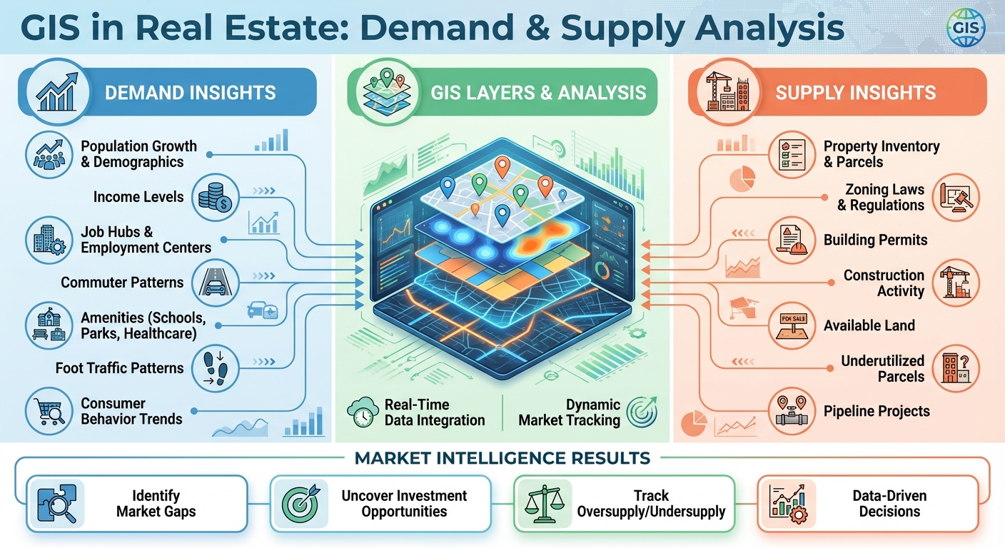 How GIS Analyzes Real Estate Demand and Supply