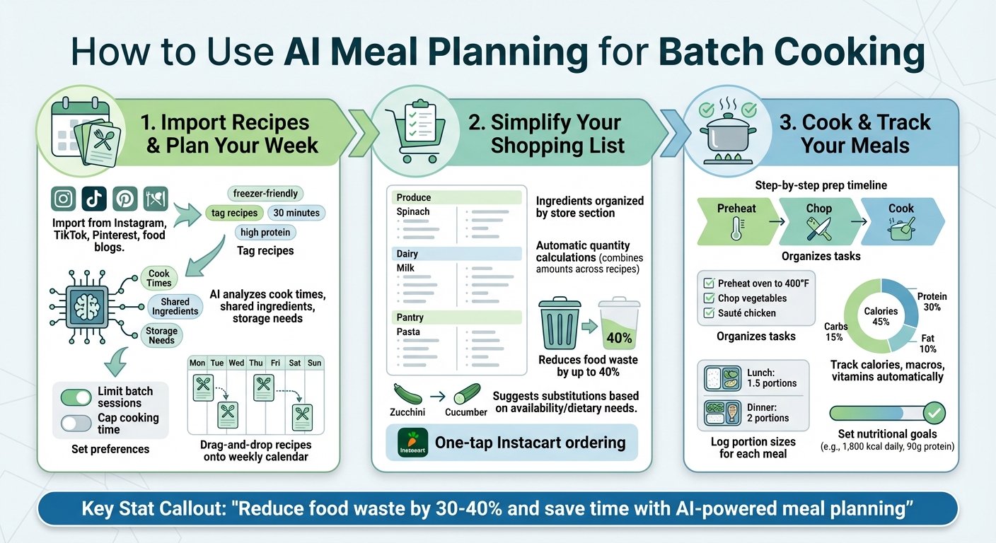 3-Step AI Meal Planning Process for Batch Cooking Success