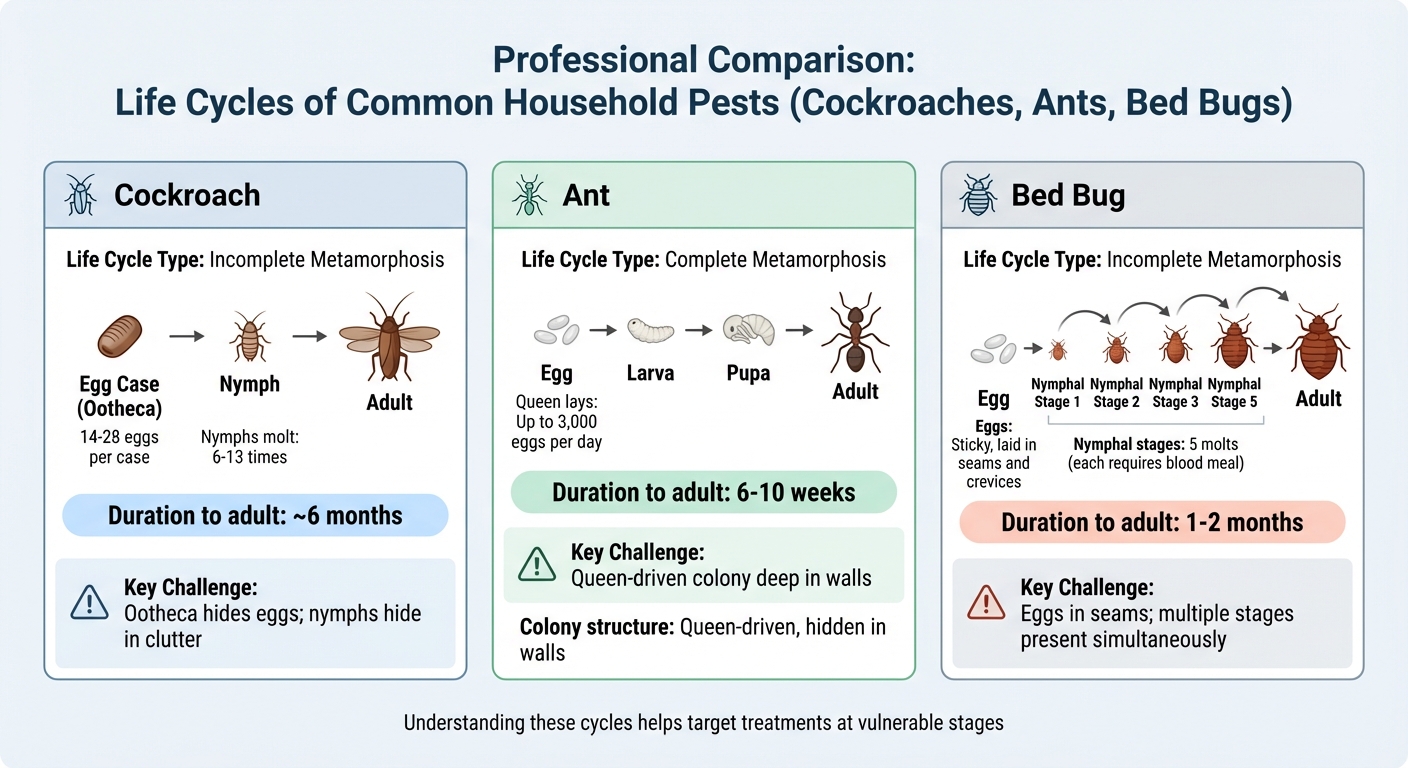Common Household Pest Life Cycles and Control Challenges