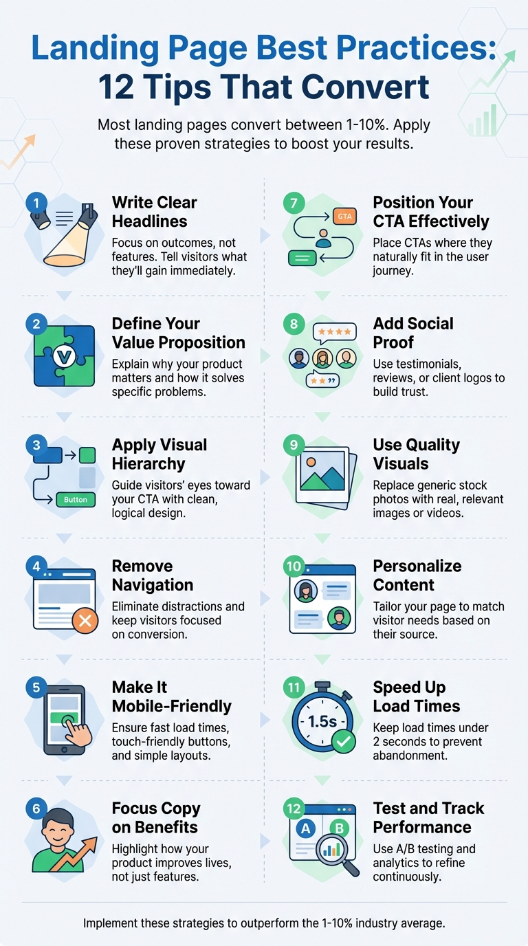 12 Landing Page Best Practices That Boost Conversions