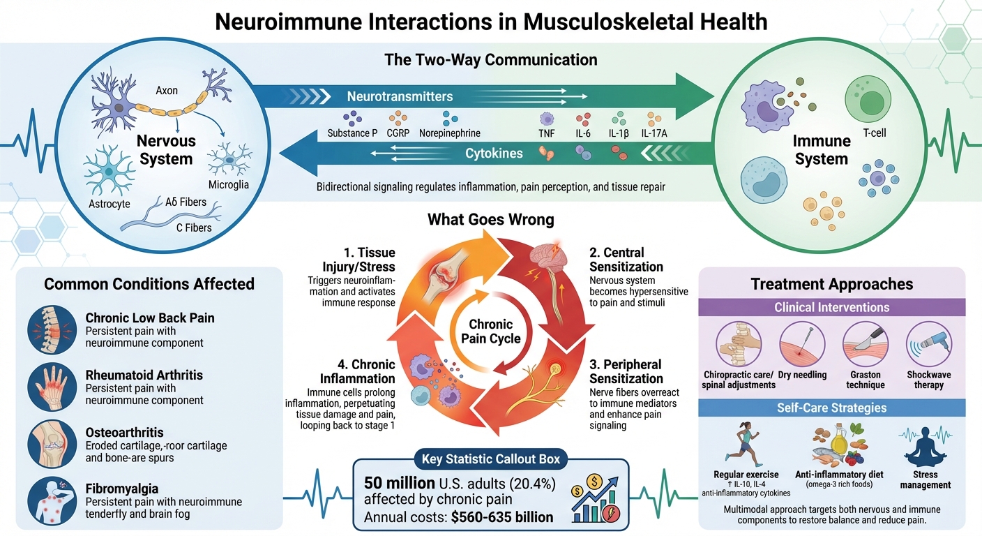 How Neuroimmune Interactions Affect Musculoskeletal Pain and Inflammation
