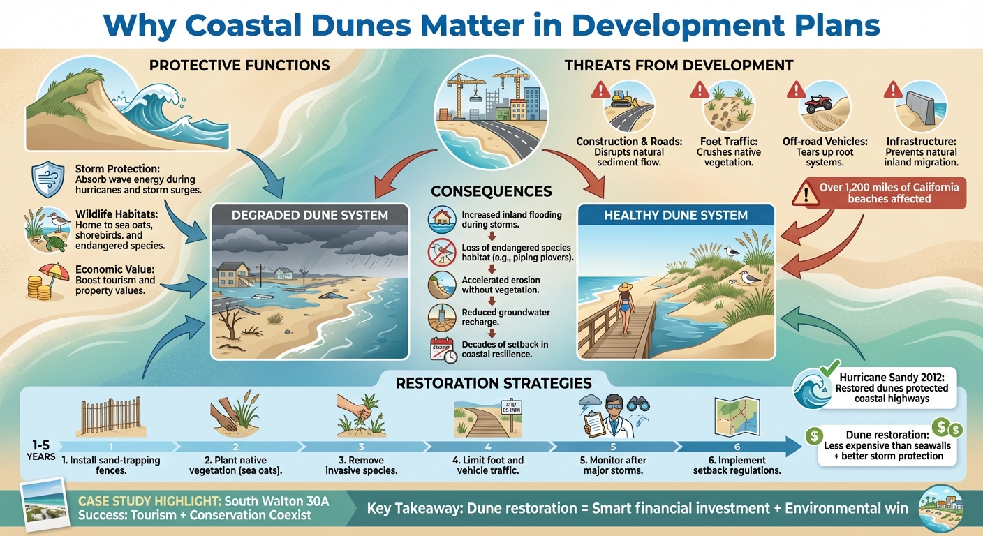 How Coastal Dunes Protect Communities: Functions, Threats, and Restoration Strategies