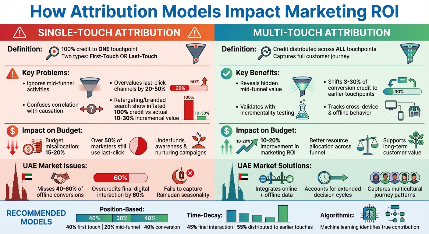 Single-Touch vs Multi-Touch Attribution: Impact on ROI and Budget Allocation