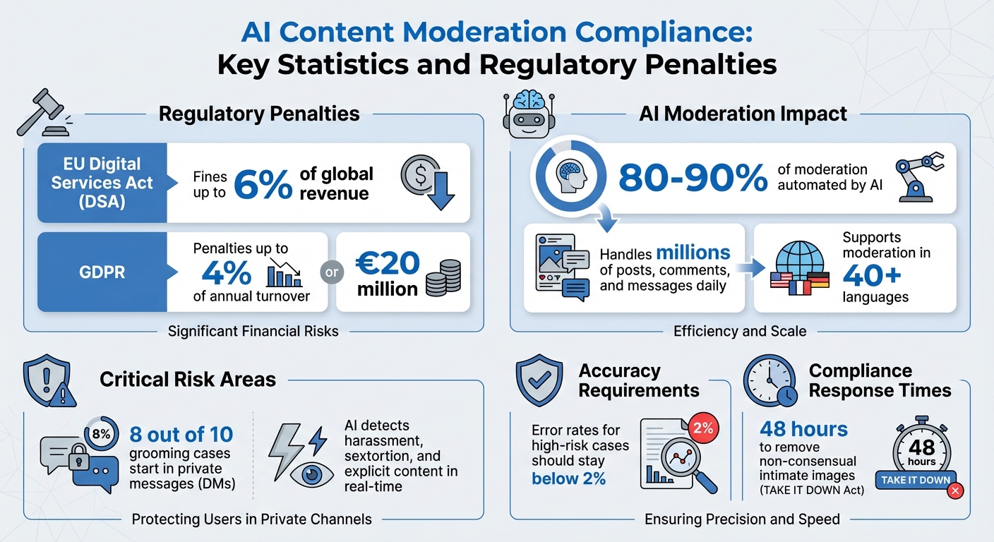 AI Content Moderation Compliance: Key Statistics and Regulatory Penalties