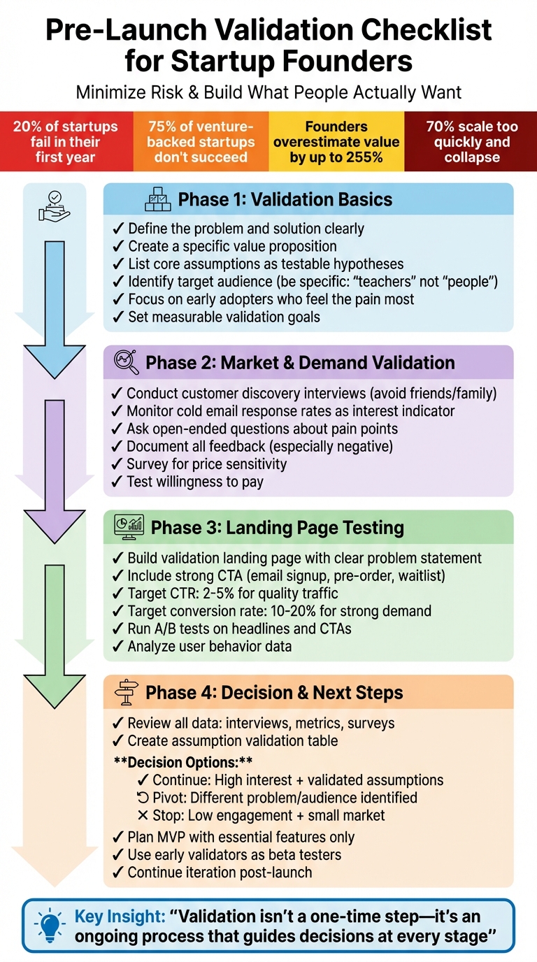 Startup Validation Checklist: 4-Step Process to Validate Your Business Idea