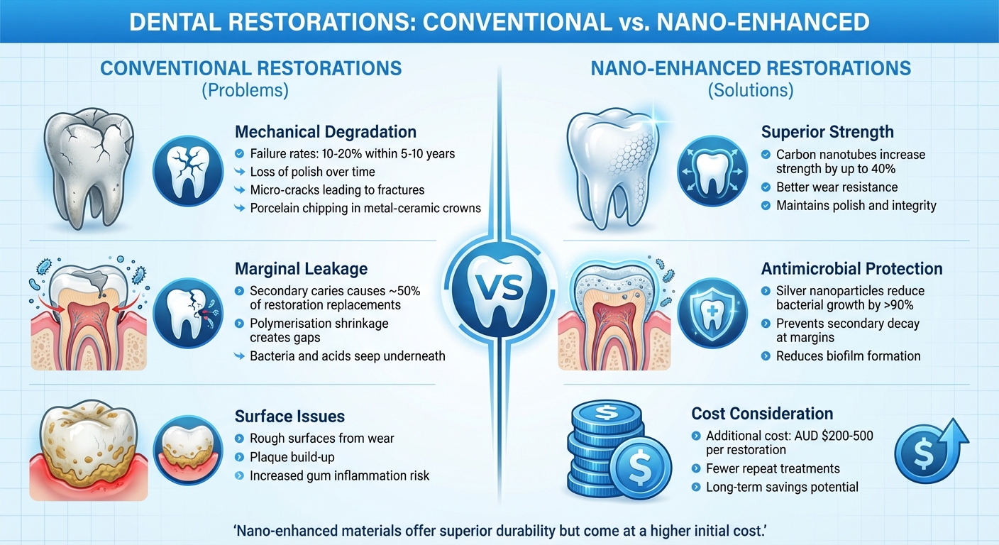 Conventional vs Nano-Enhanced Dental Restorations Comparison