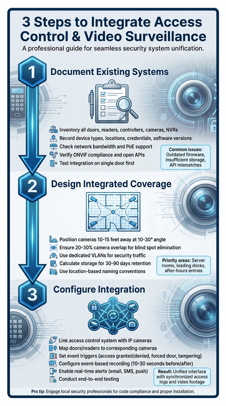 Step-by-Step Guide to Integrating Access Control and Video Surveillance Systems