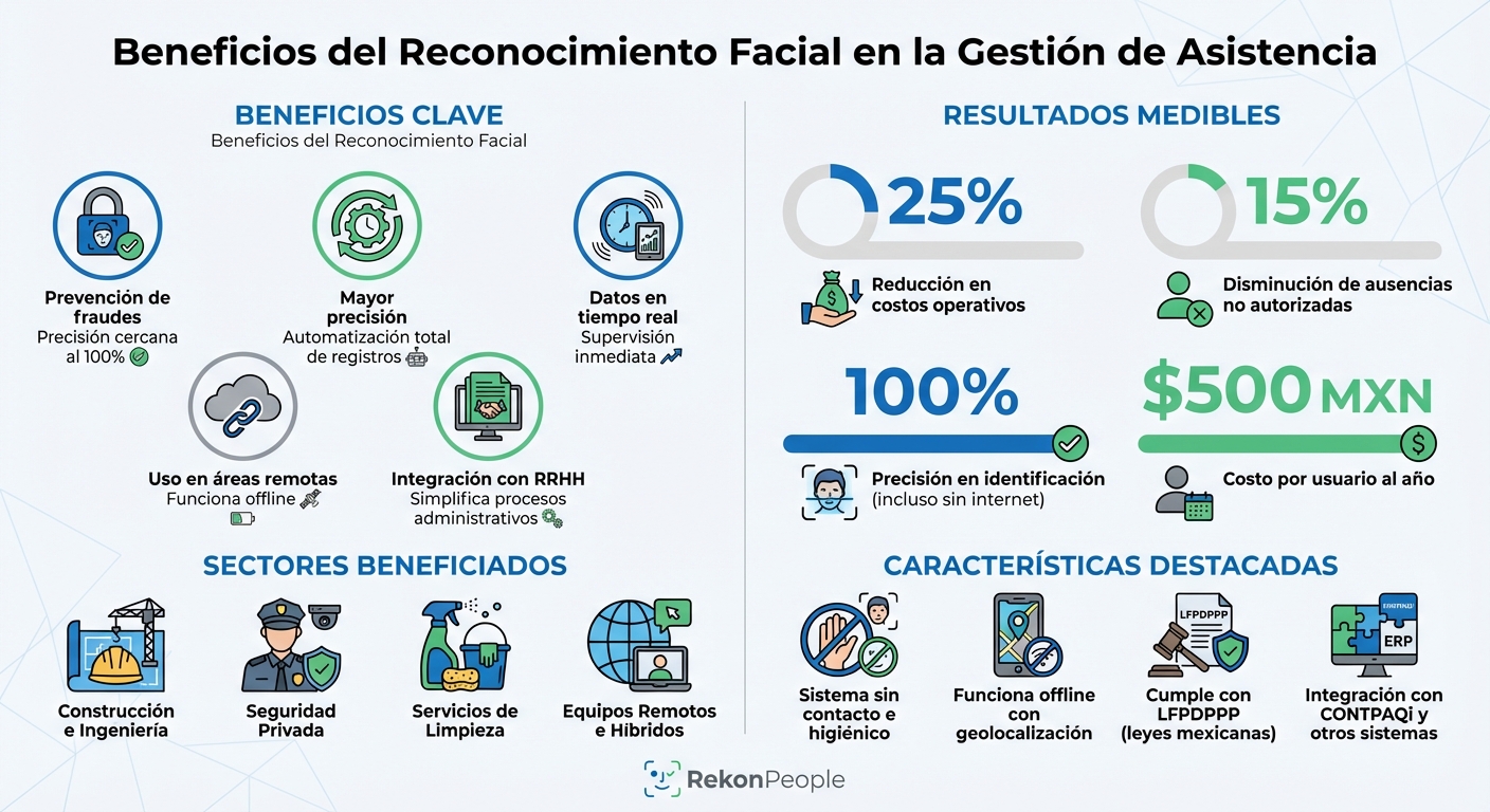 Beneficios y Resultados del Reconocimiento Facial en la Gestión de Asistencia