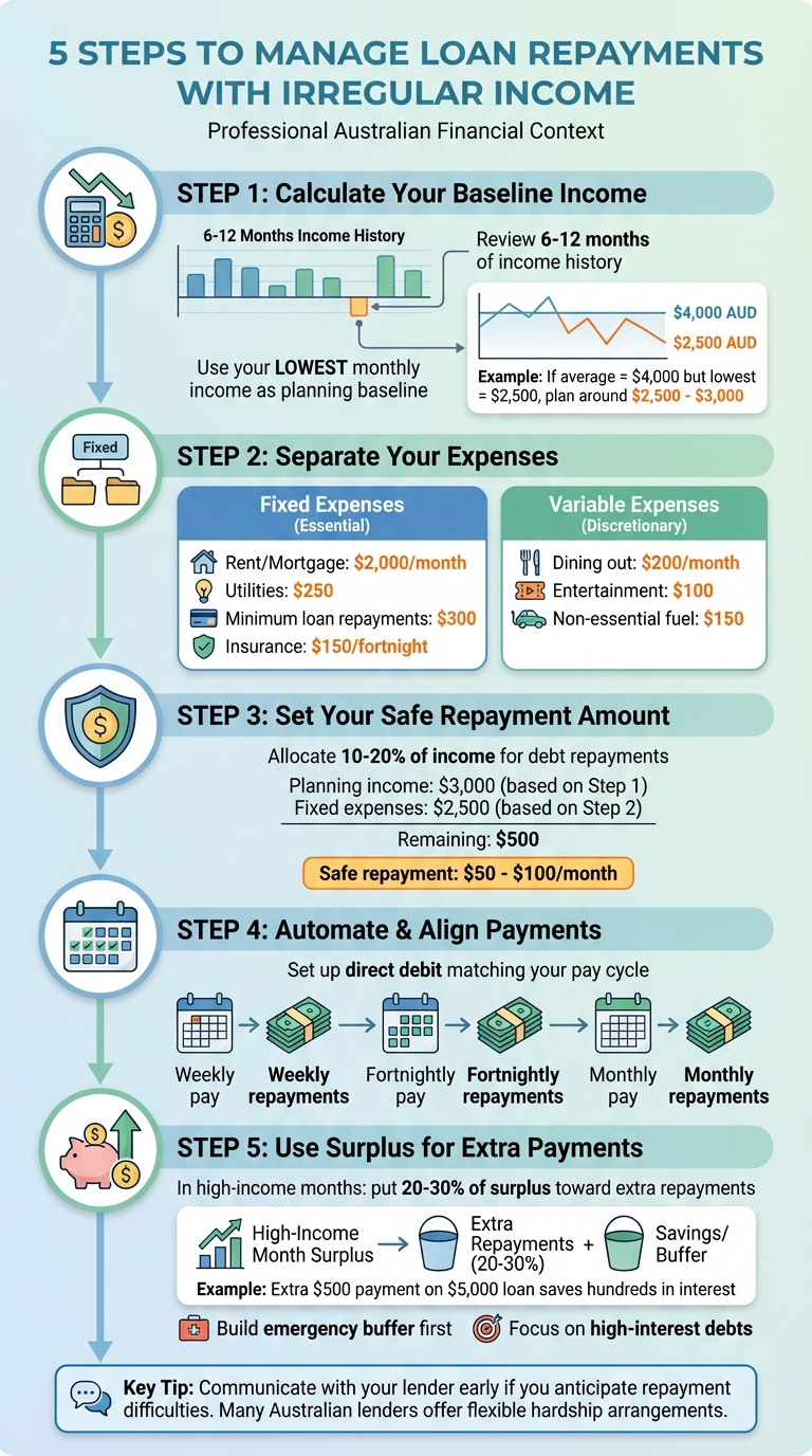 5-Step Guide to Managing Loan Repayments with Irregular Income