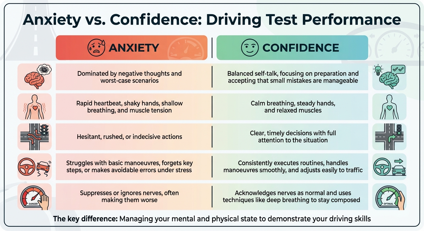 Driving Test Anxiety vs Confidence: Key Differences Comparison
