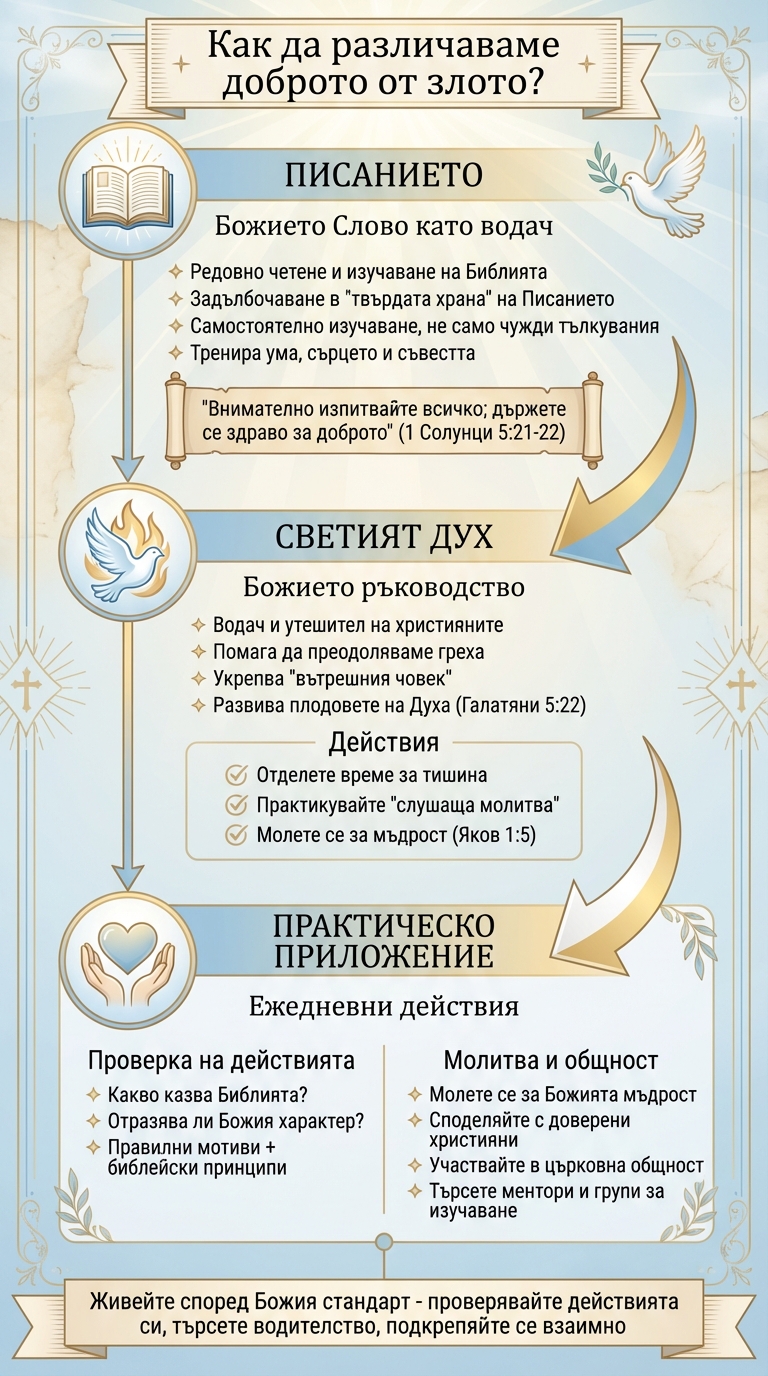 Библейски инструменти за различаване на добро от зло - практическо ръководство