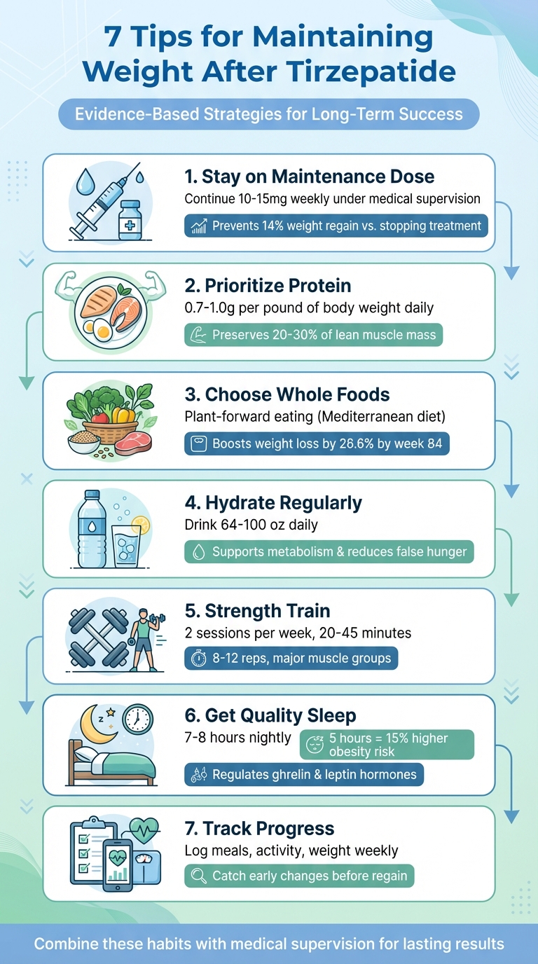 7 Essential Tips for Maintaining Weight After Tirzepatide Treatment