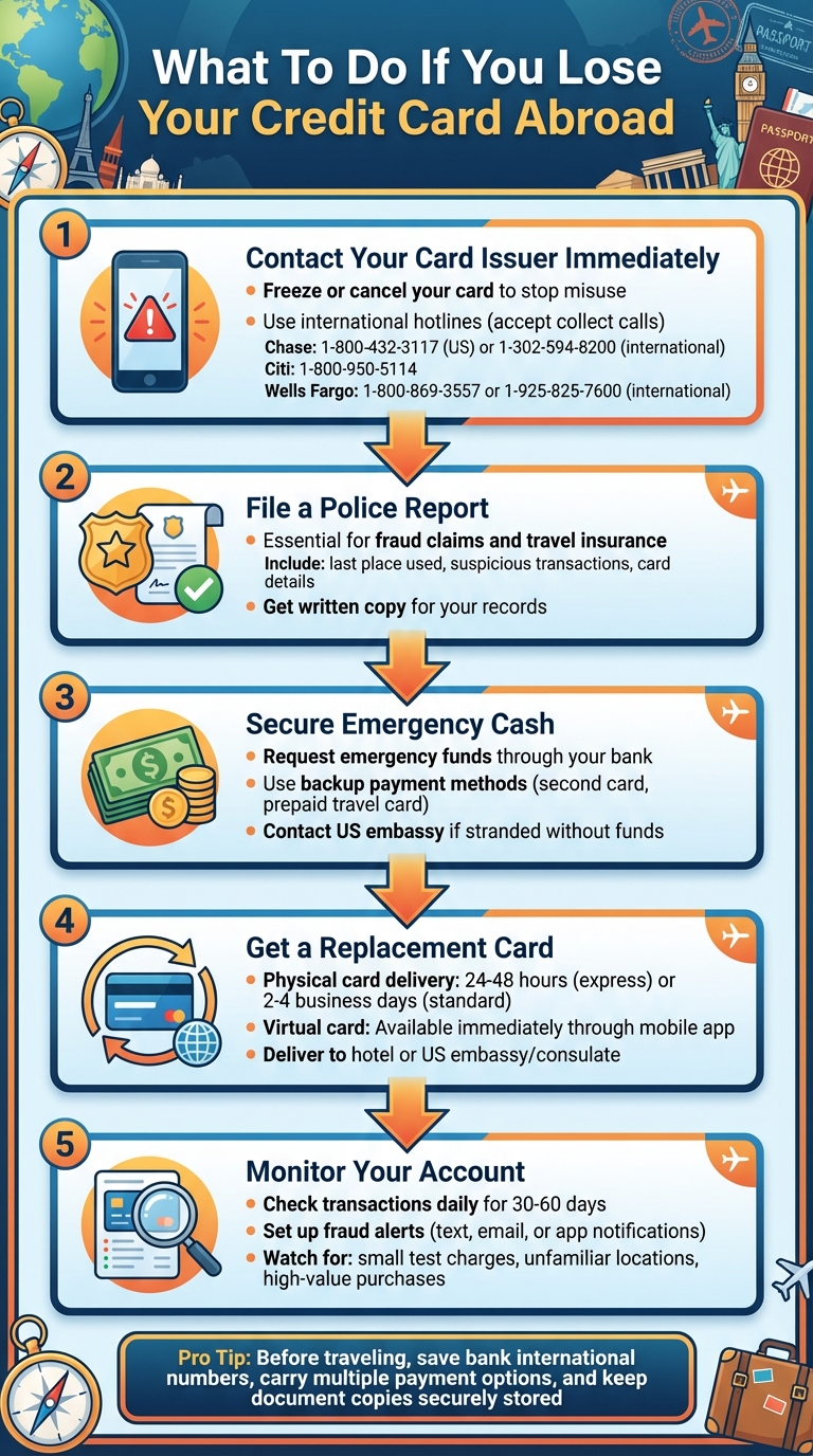 5 Steps to Take When You Lose Your Credit Card Abroad