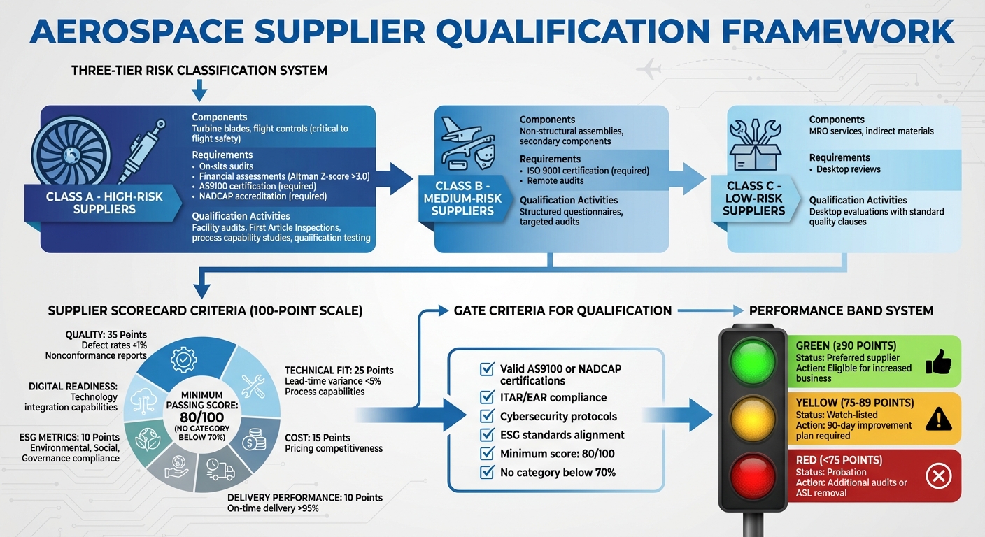 Aerospace Supplier Qualification Framework: Risk Tiers and Evaluation Criteria