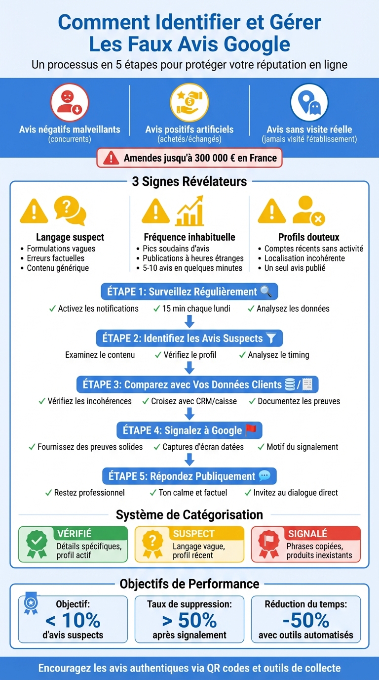 5 étapes pour auditer et gérer les faux avis Google