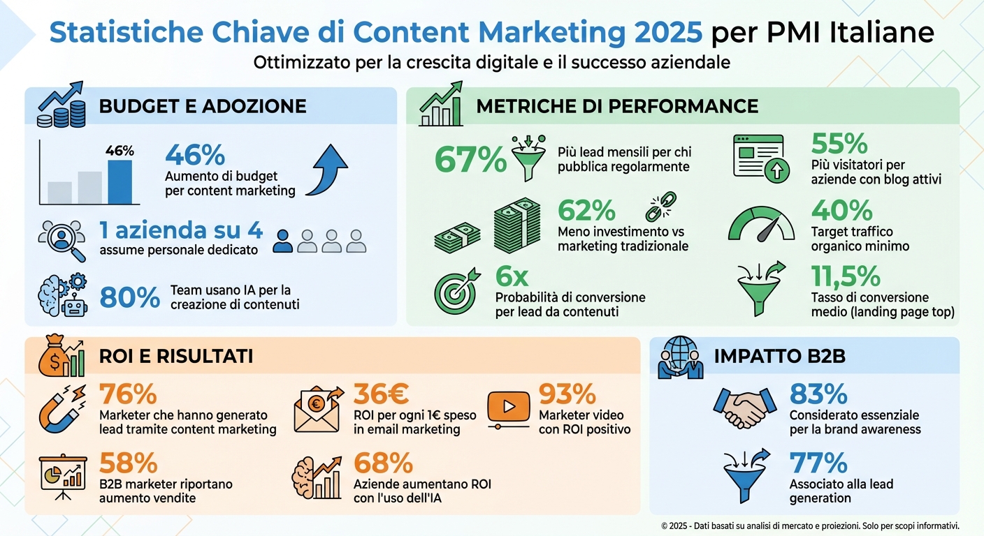 Content Marketing Statistics 2025: Key Data for Italian SMEs