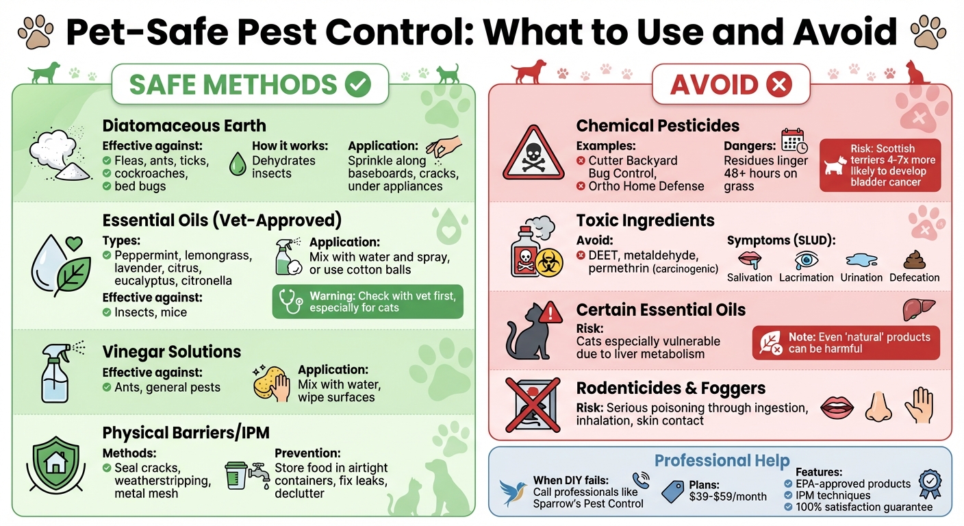 Pet-Safe vs Toxic Pest Control Methods Comparison Chart