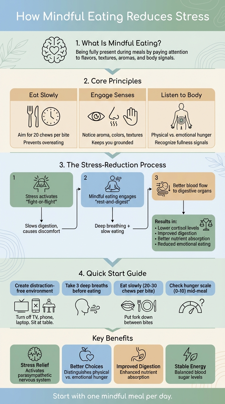 How Mindful Eating Reduces Stress: A Step-by-Step Guide