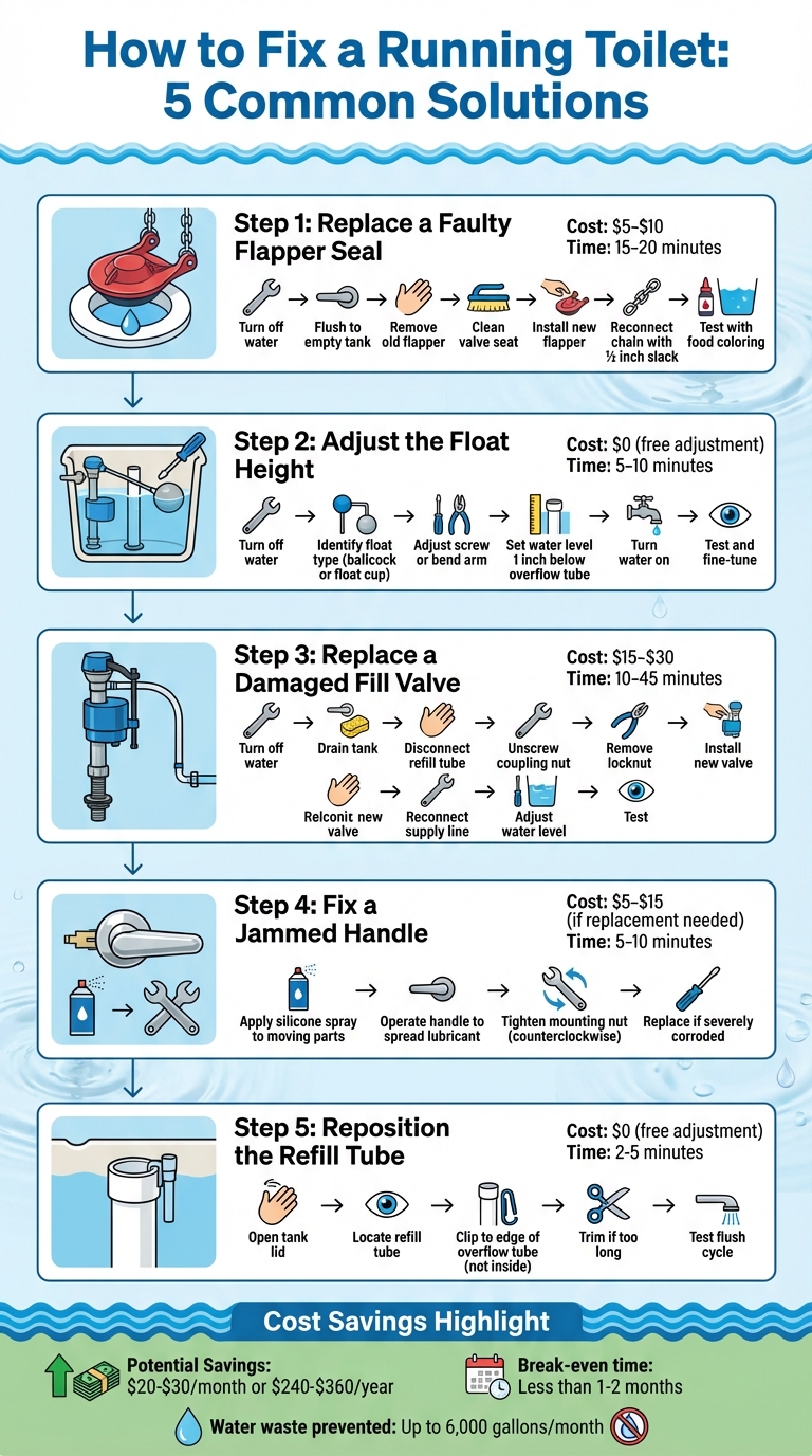 5-Step Guide to Diagnosing and Fixing a Running Toilet
