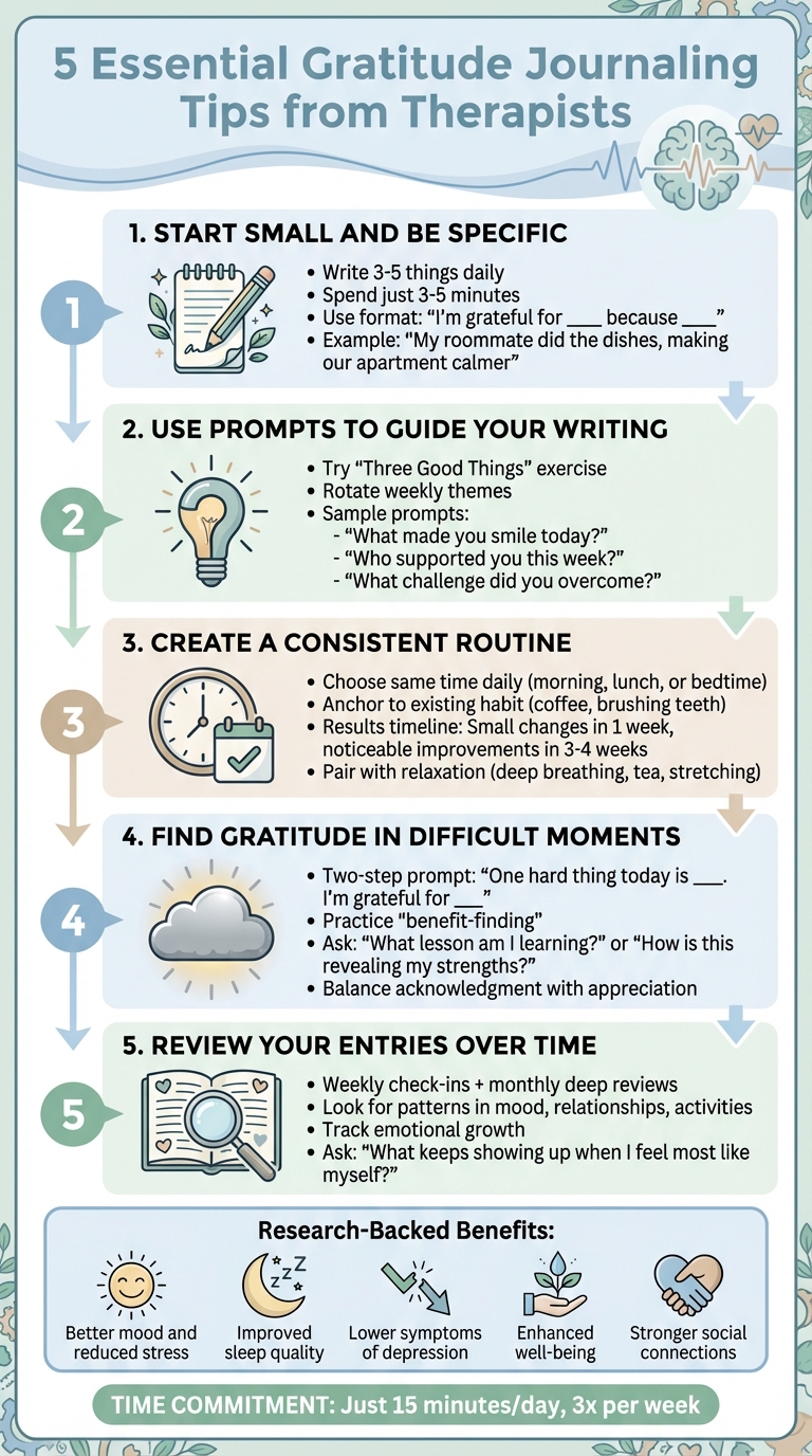 5 Essential Gratitude Journaling Tips from Therapists