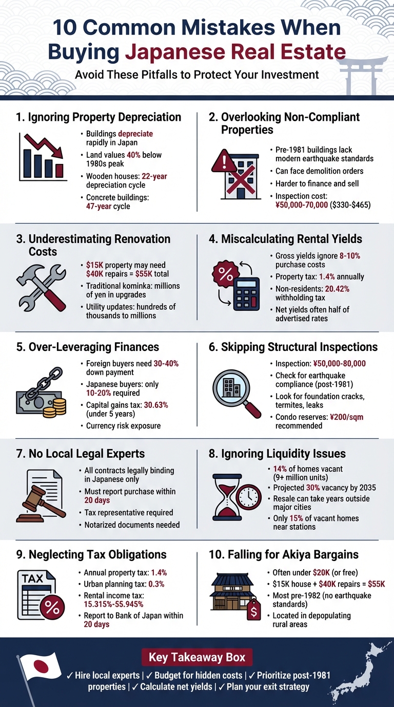 10 Common Mistakes When Buying Japanese Real Estate