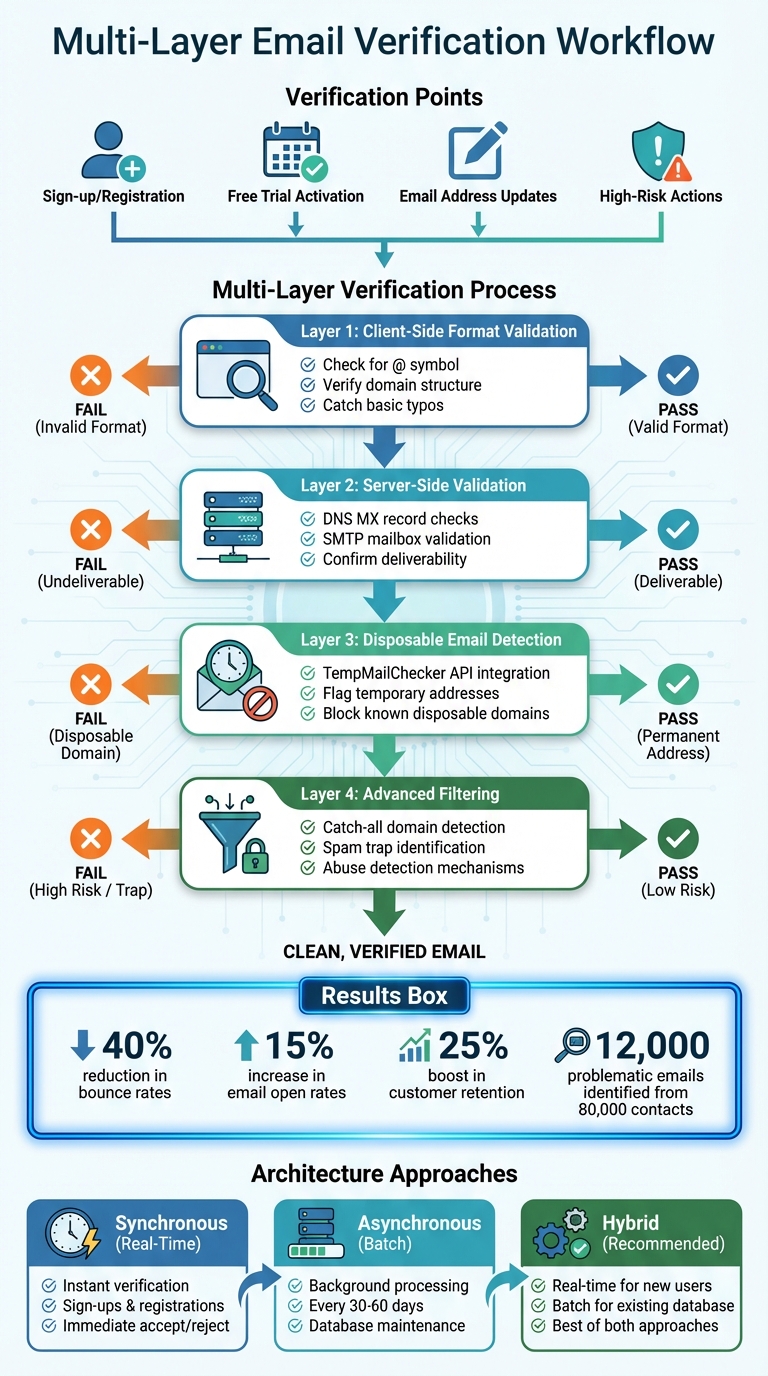 Email Verification Workflow: Multi-Layer Approach for SaaS Platforms