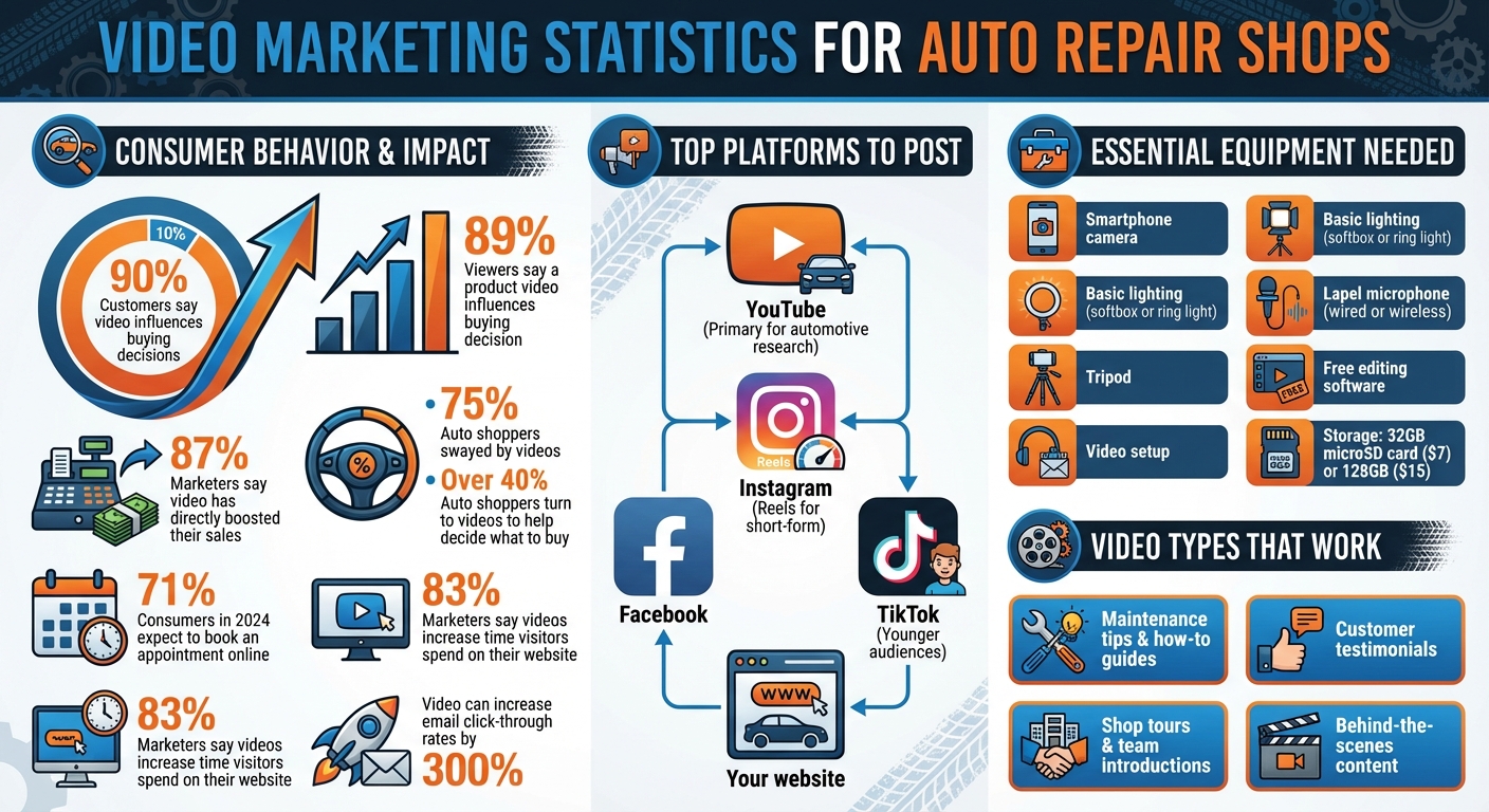 Video Marketing Statistics for Auto Repair Shops