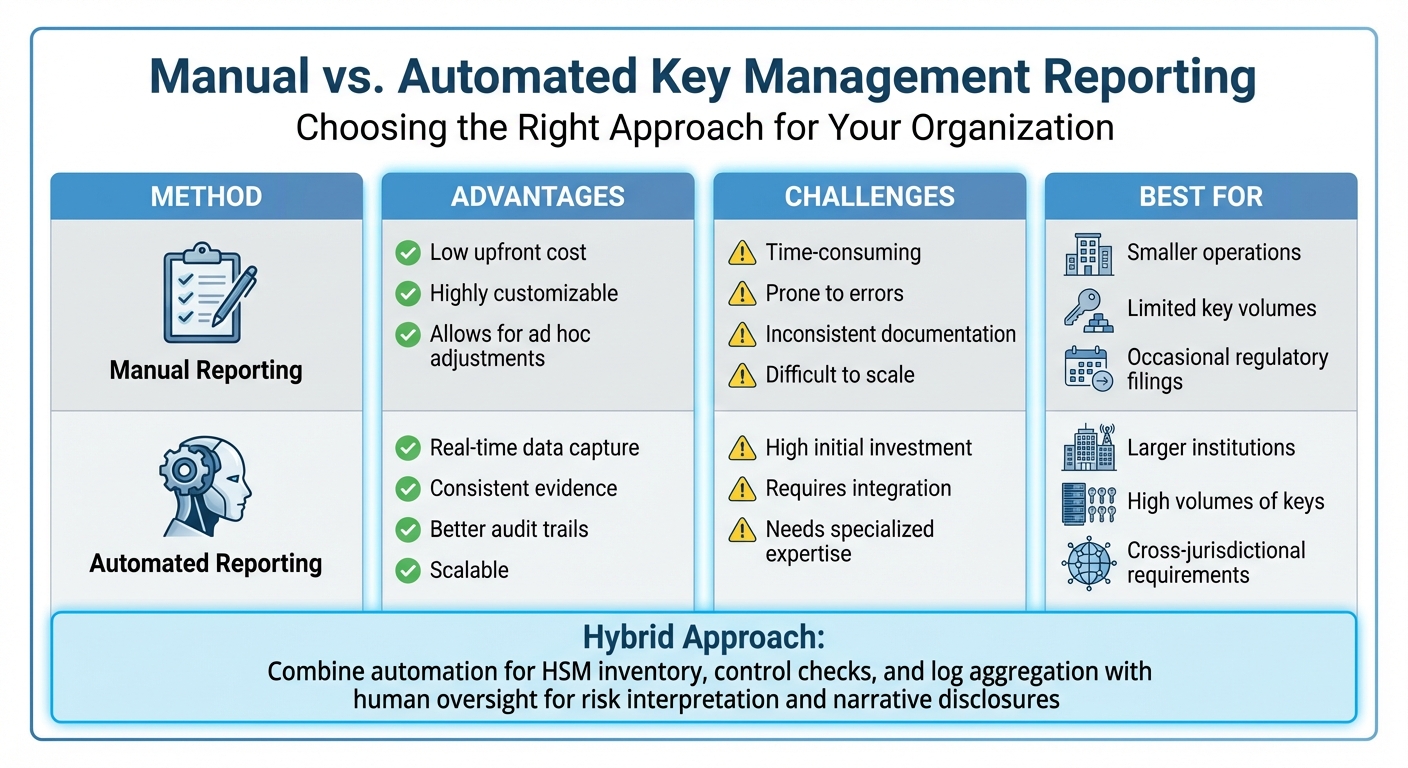 Manual vs Automated Key Management Reporting: Advantages, Challenges, and Use Cases