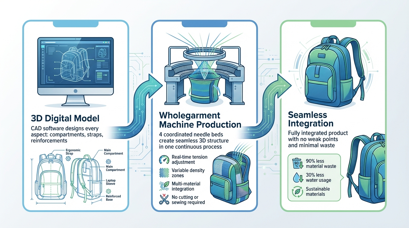How 3D Knitting Technology Creates Seamless Bags