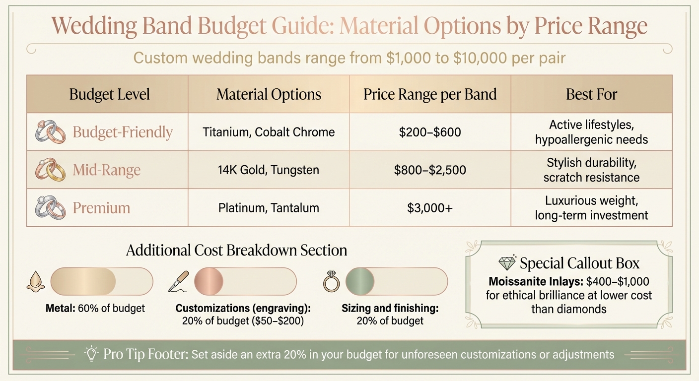 Wedding Band Budget Guide: Material Options and Price Ranges
