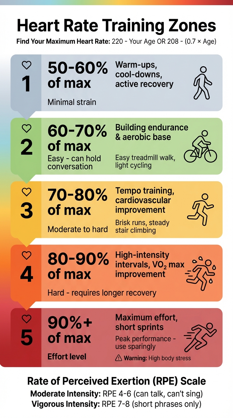 Heart Rate Training Zones Guide for Cardio Workouts