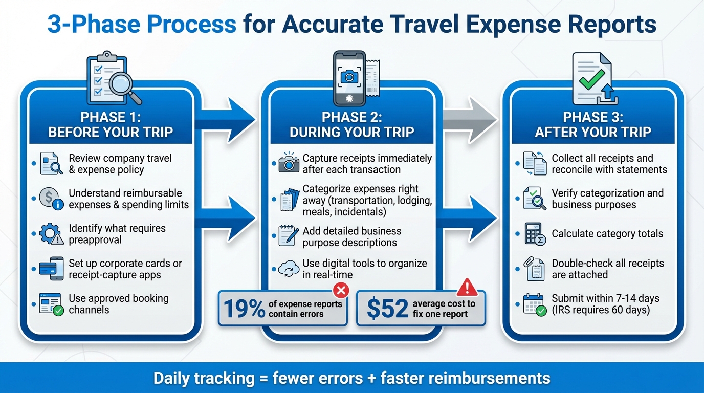 Step-by-Step Guide to Creating Accurate Travel Expense Reports