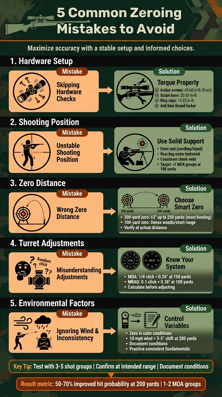 5 Common Rifle Zeroing Mistakes and How to Avoid Them