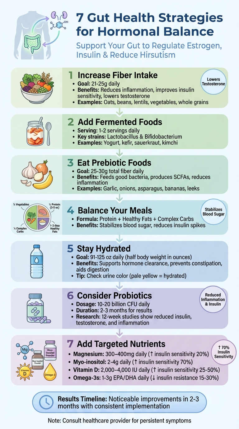 7 Gut Health Strategies to Balance Hormones and Reduce Hirsutism