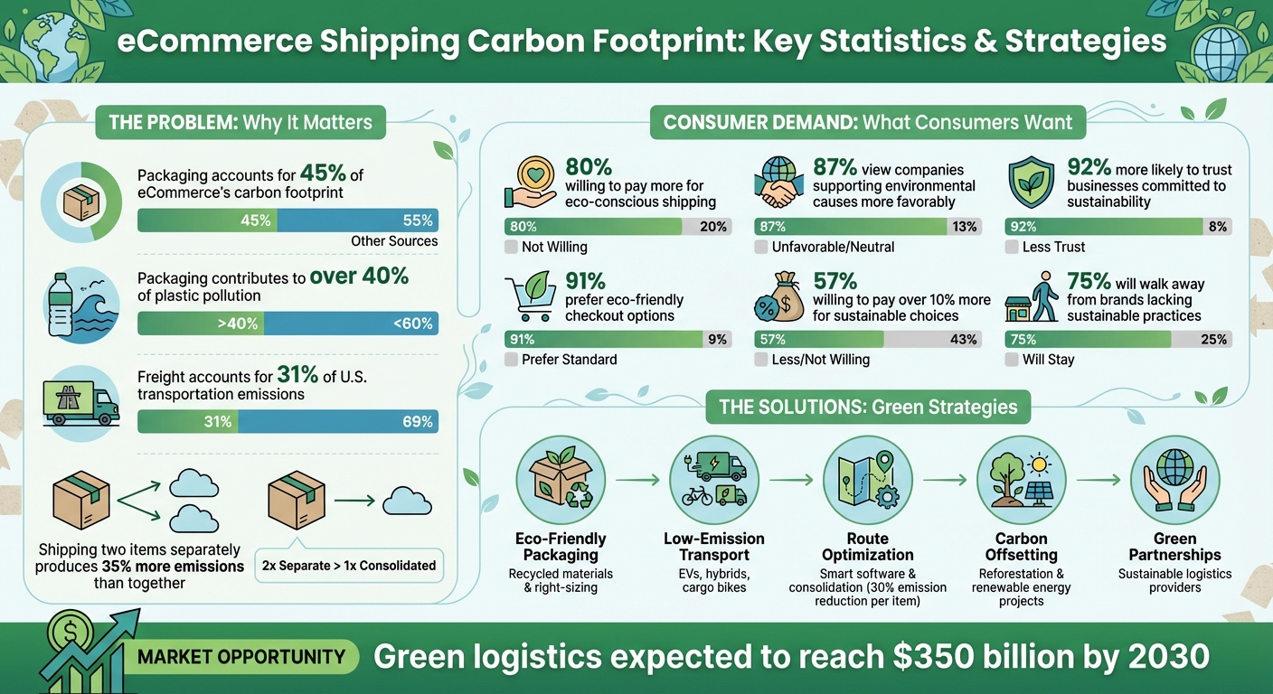 eCommerce Shipping Carbon Footprint Reduction Statistics and Strategies