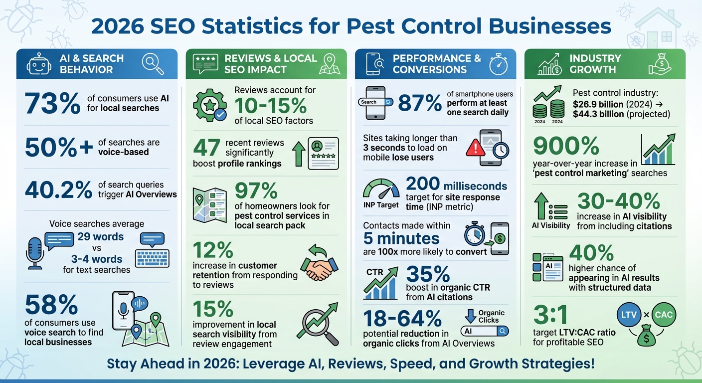2026 SEO Statistics for Pest Control Businesses