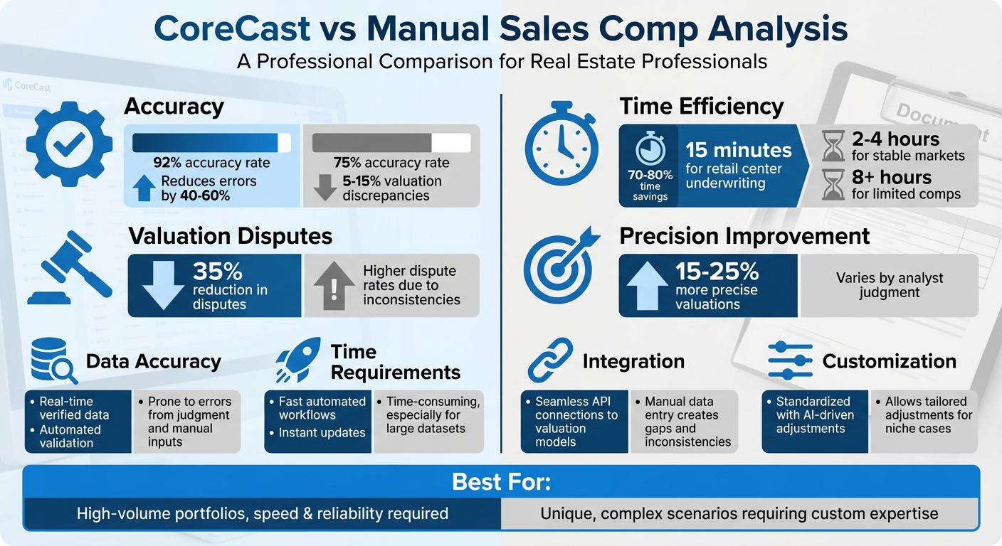 CoreCast vs Manual Sales Comp Analysis: Key Performance Metrics Comparison