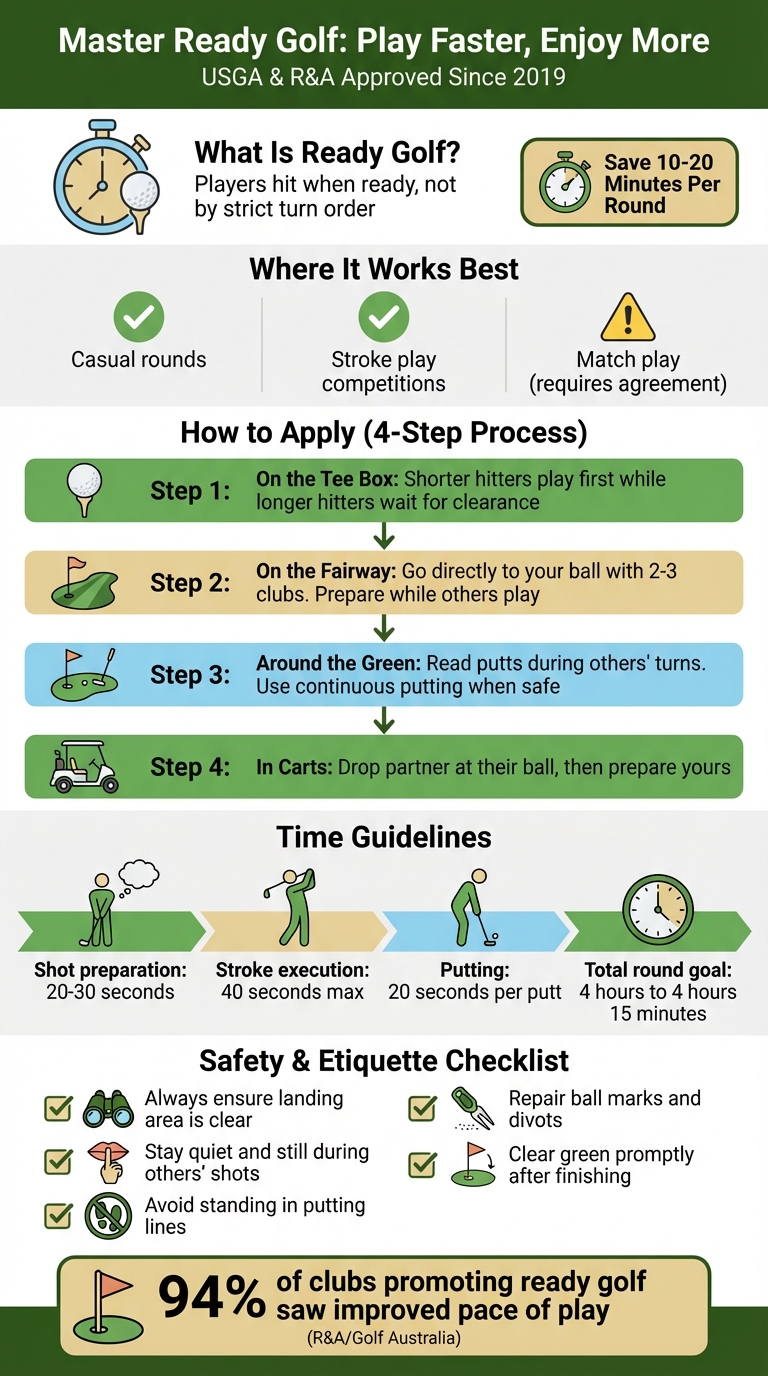 Ready Golf Quick Reference Guide: Rules, Techniques, and Time Savings