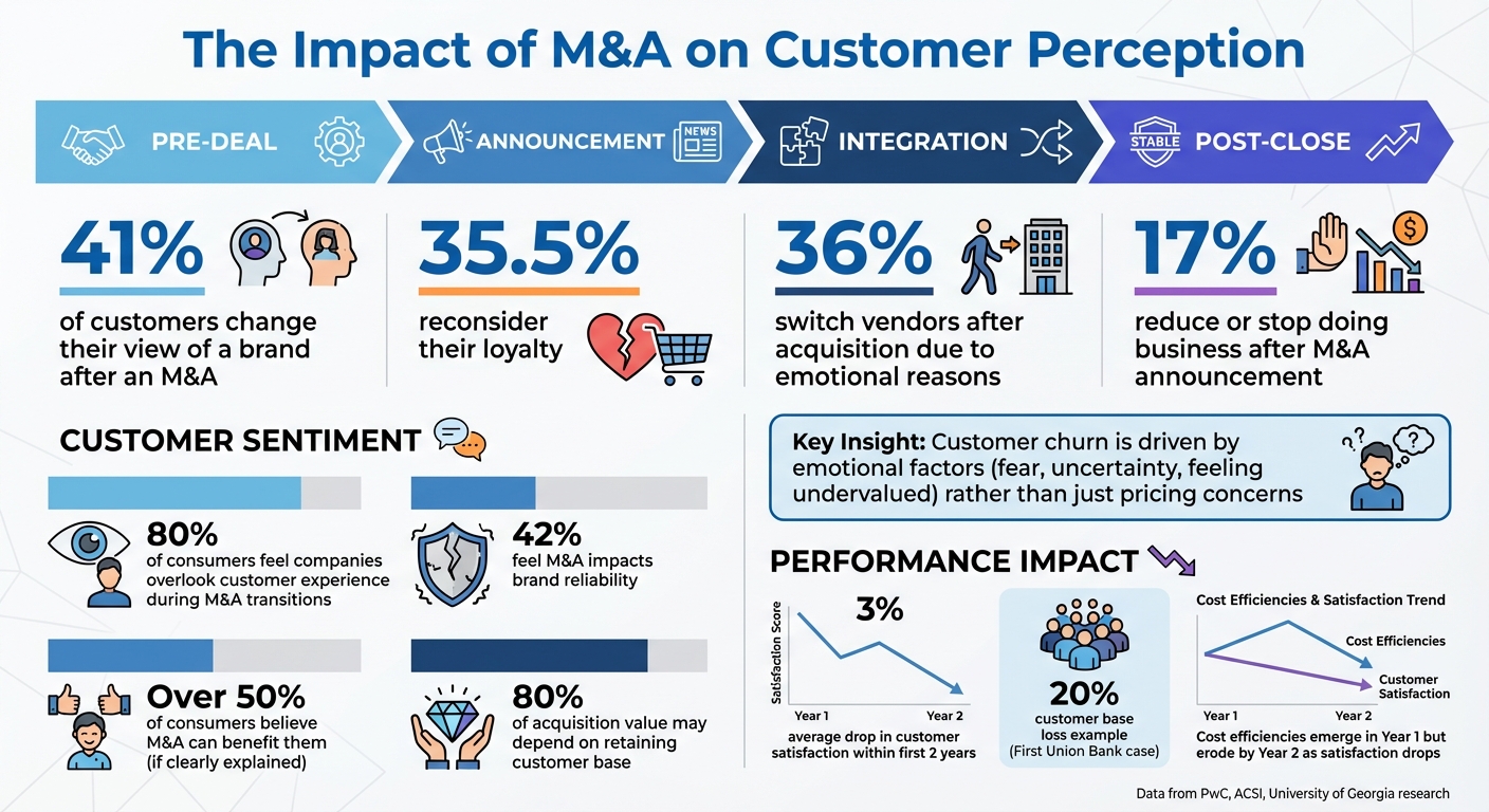 Customer Perception Statistics in M&A Transactions