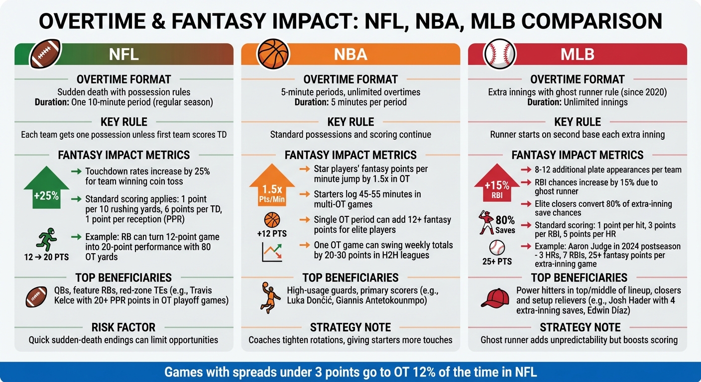 How Overtime Rules Impact Fantasy Scoring Across NFL, NBA, and MLB