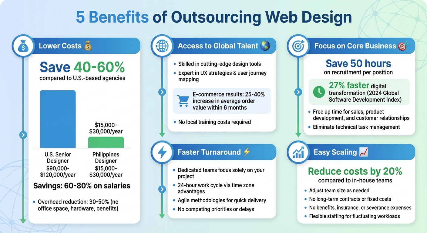Cost Savings and Benefits of Outsourcing Web Design